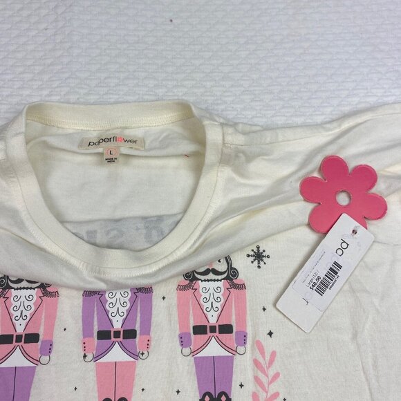 Paper Flower Girl's Large 12 Let's Get Crackin Nutcracker Christmas Top Shirt - Picture 4 of 8